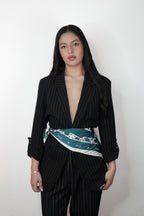 Pañoleta Aurora - Jade profundo
