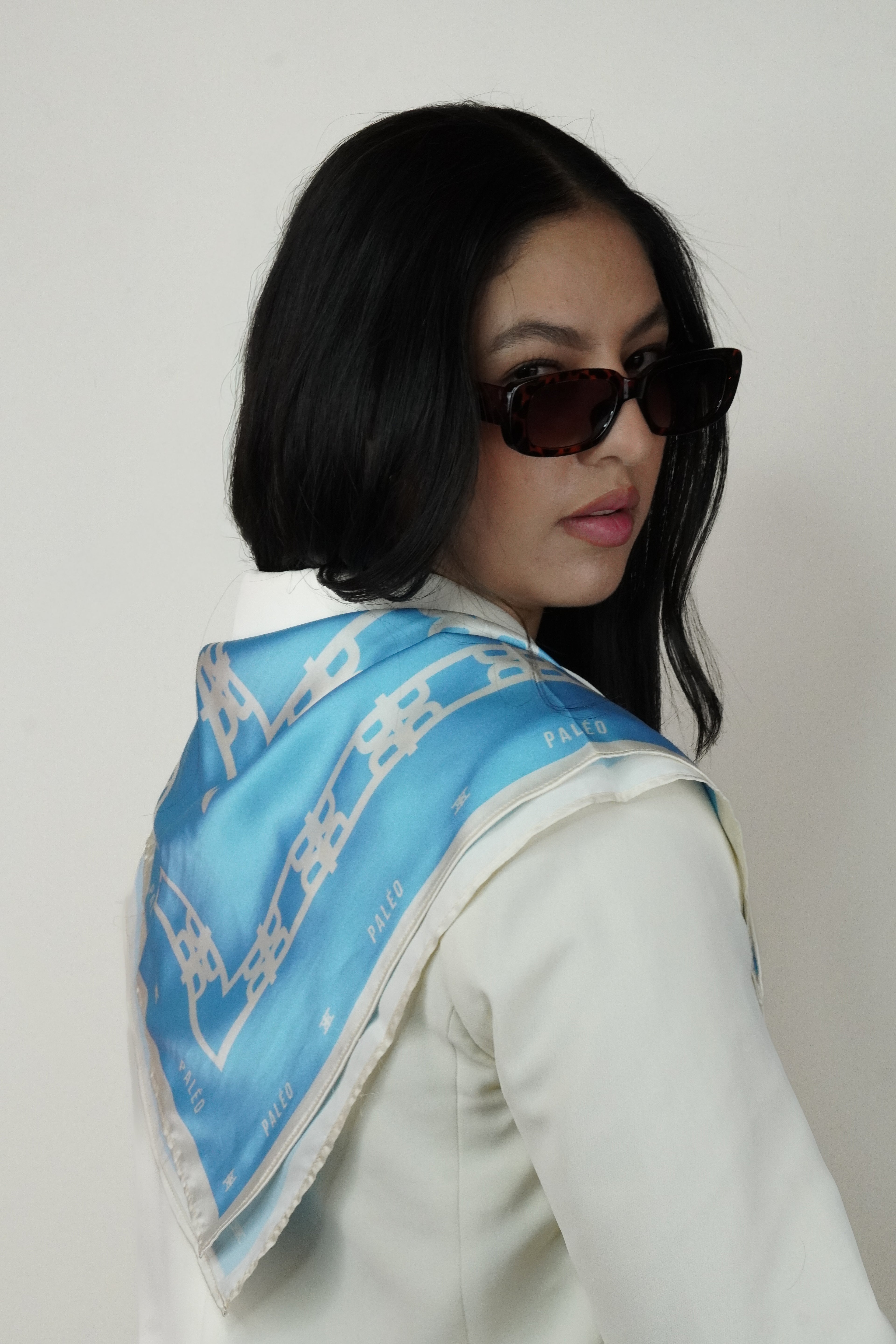 Pañoleta Aurora - Azul Celeste