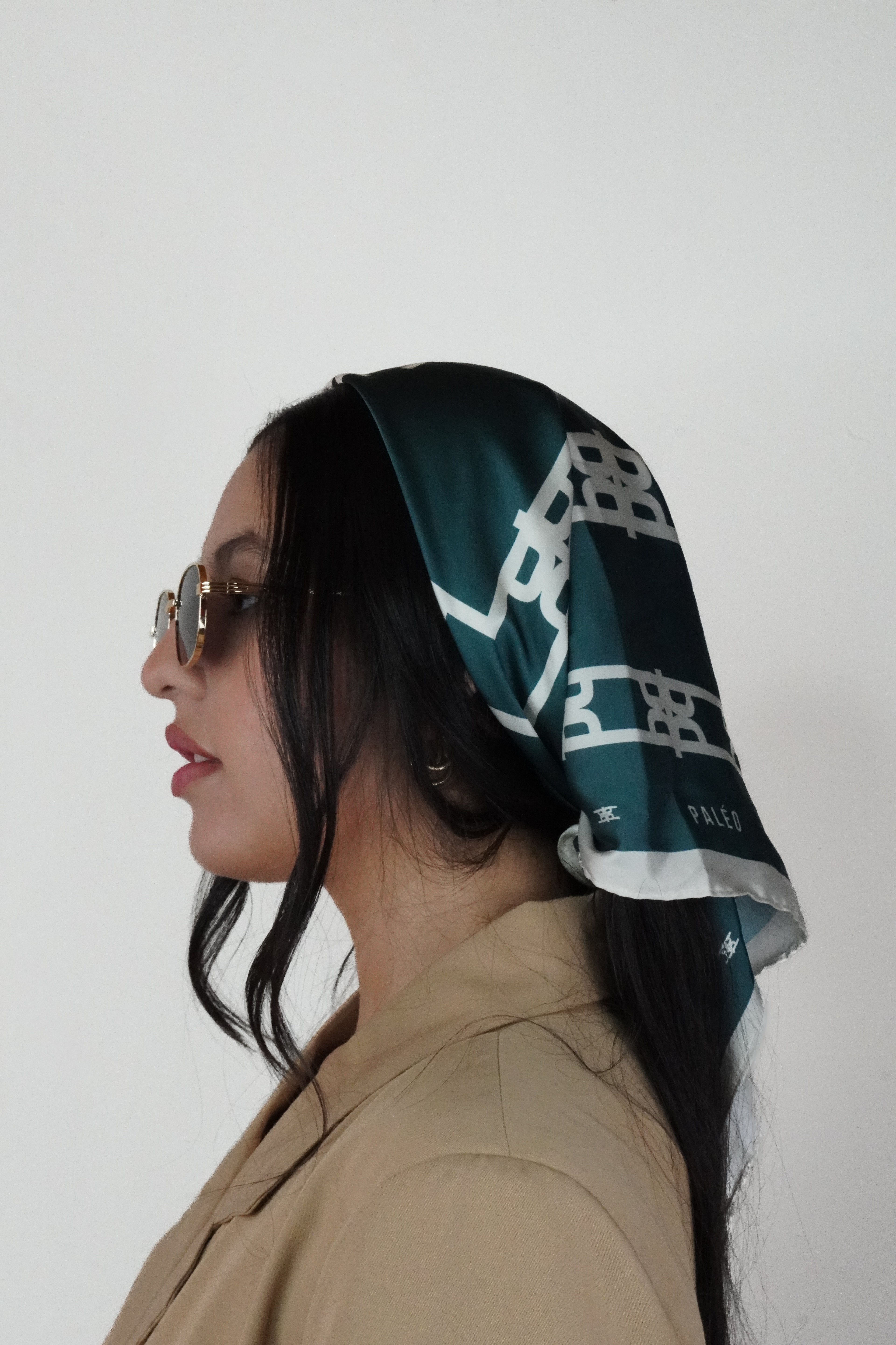 Pañoleta Aurora - Jade profundo